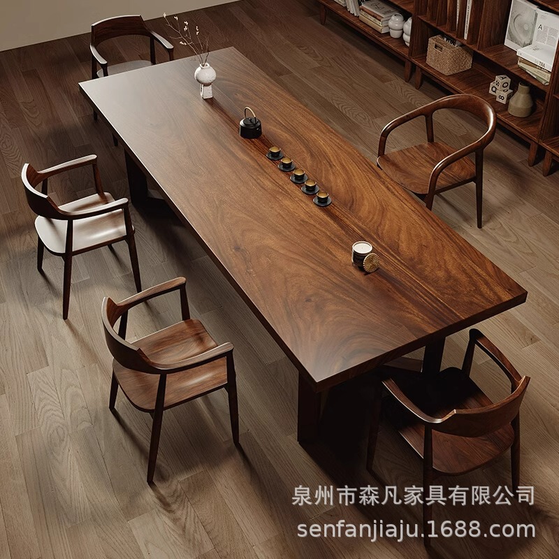 South American Walnut Table Home Living Room Large Long Desk High-end Writing Desk Meeting Desk Office Desk Learning Workbench South American Walnut Table Home Living Room Large Long Desk High-end Writing Desk Meeting Desk Office Desk Learning Workbench