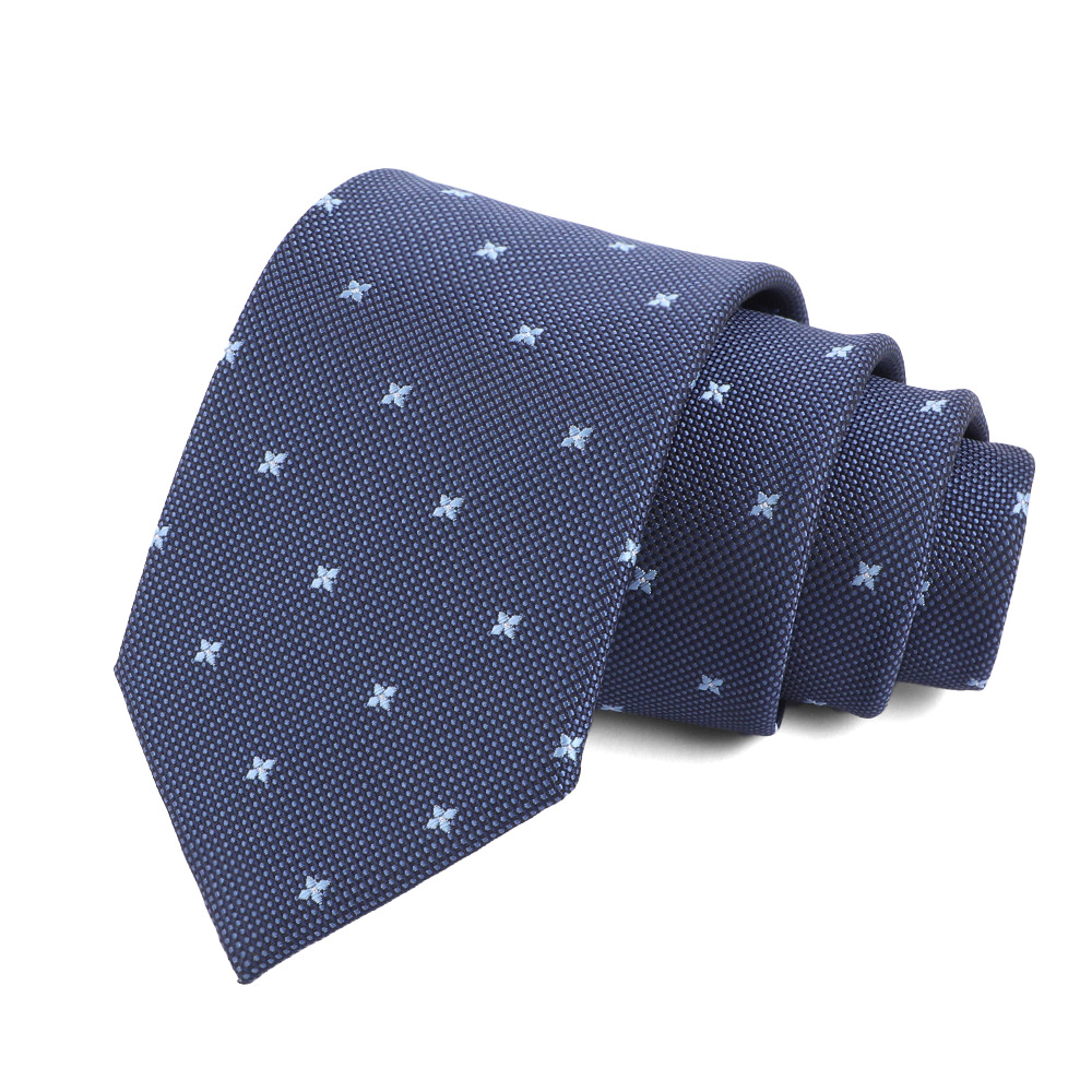 Corbata de hombre 8cm para hombre, bordado jacquard de alta calidad para hombre, corbata de negocios, corbata de seda de poliéster, fábrica al por mayor