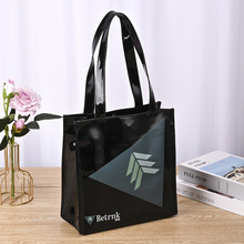 pvc光胶手提袋 简约防水单肩手提袋 通勤环保购物袋