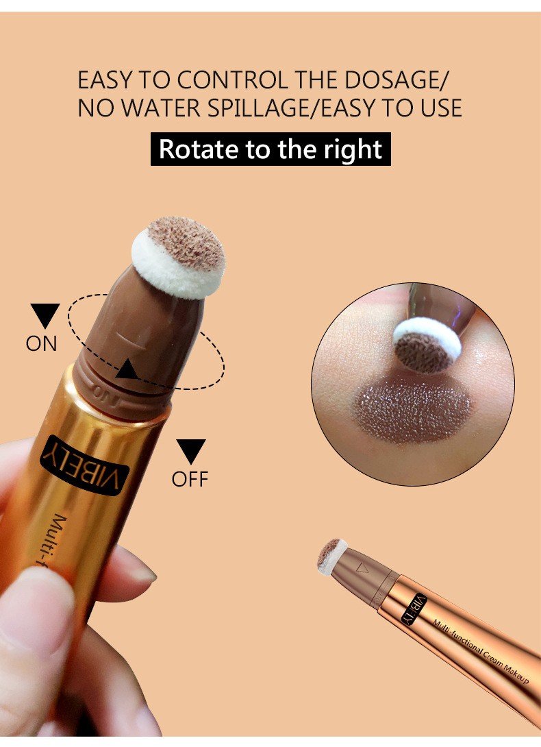 VIBELY Multi-functional Highlighter Contour Brightening Shadow Stick Waterproof Blush Stick Three-dimensional Nose Shadow Cross-border Makeup undefined