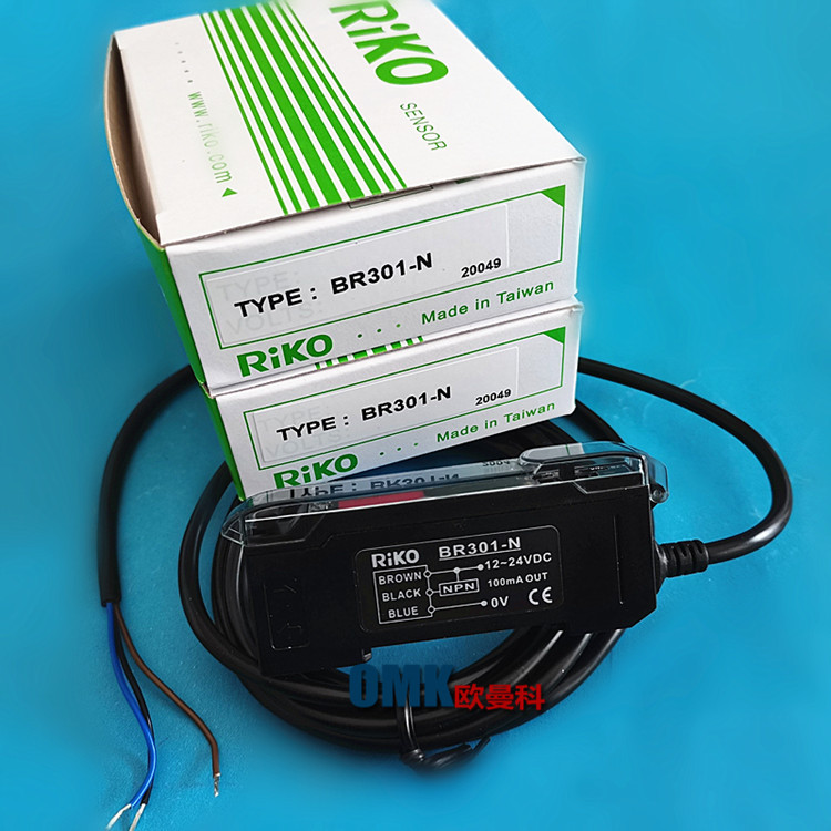 RIKO力科光纤放大器BR301-N BR301-P BR303-NP光电传感器NPN信号