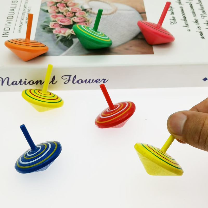 Wooden Spinning Top Image 3