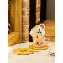 陶瓷奶茶水杯情侣休闲咖啡杯碟套装商场店铺活动促销礼品伴手礼