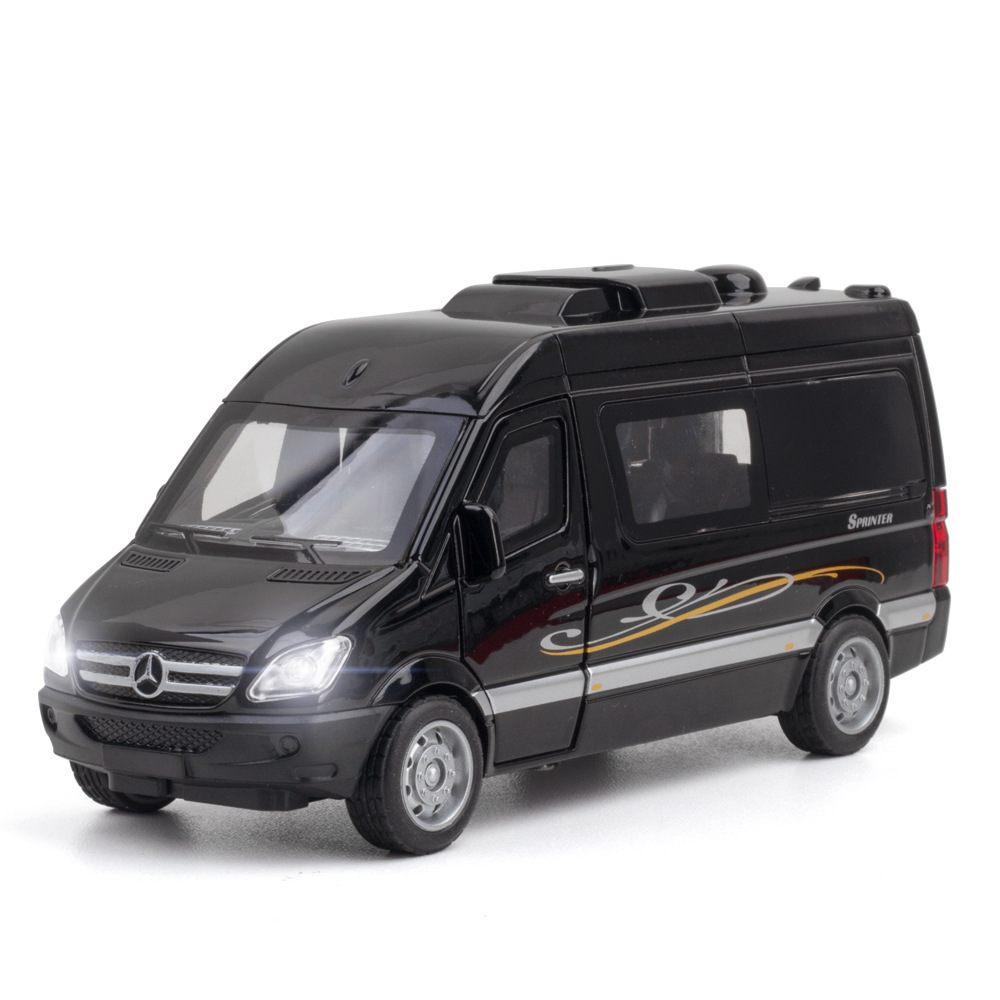 Chimei modelo de coche de aleación 1:32 Big Ben spinter Tire hacia atrás Puerta Abierta niño juguete RV con sonido y luz adornos