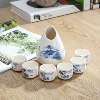 陶瓷酒杯套装 中国风酒壶 烈酒杯 小酒盅 清酒具 厂家批发