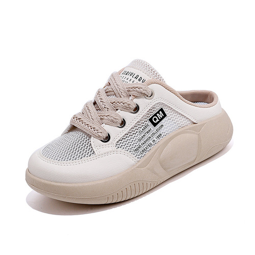 Shit-stepping Baotou Slippers for Women 2025 New Summer Hollow Single Mesh Slippers Thin Mesh Shoes 6682-2