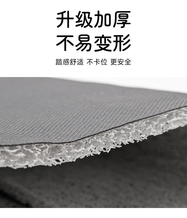 Car main and co-driver foot mat wire ring single carpet type main and co-driver compartment single piece floor mat car foot mat special