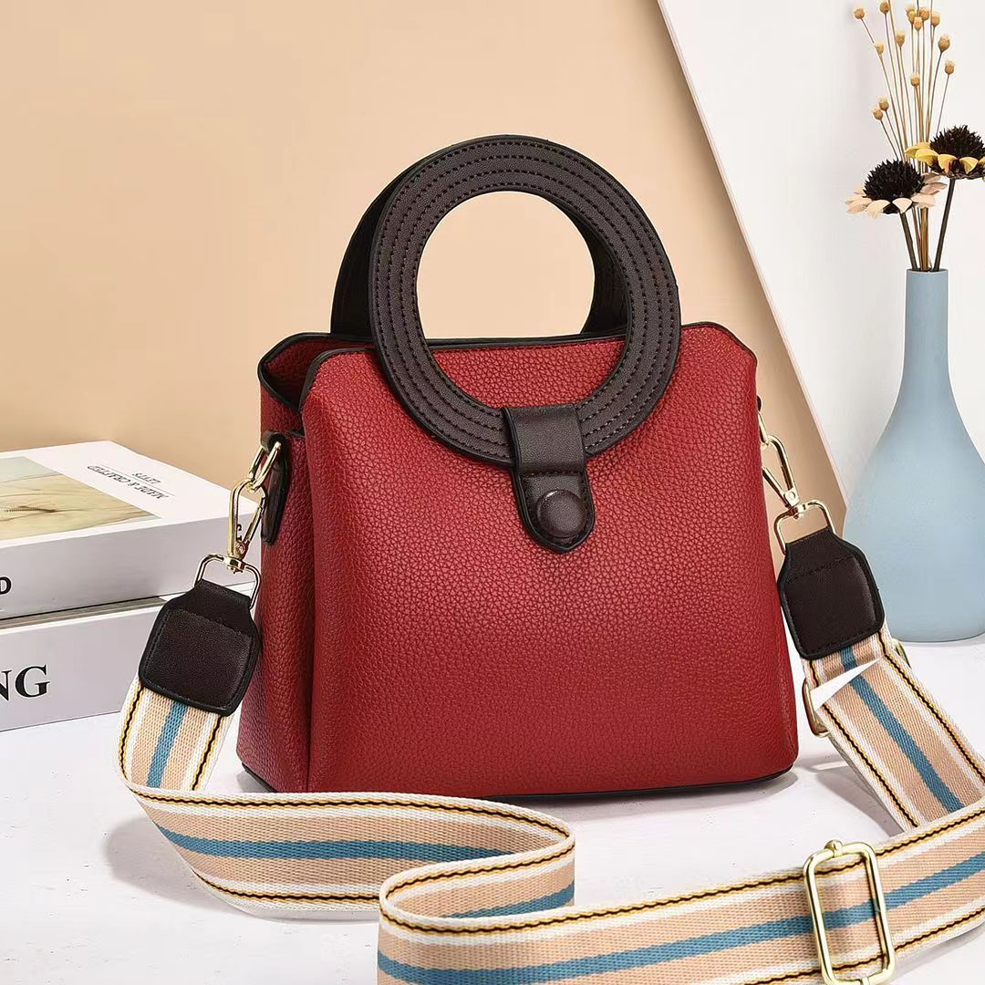 Directo de fábrica textura elegante mamá nuevo estilo nuevo hombro bolsa de mensajero bolso de la señora bolsa tendencia de la moda