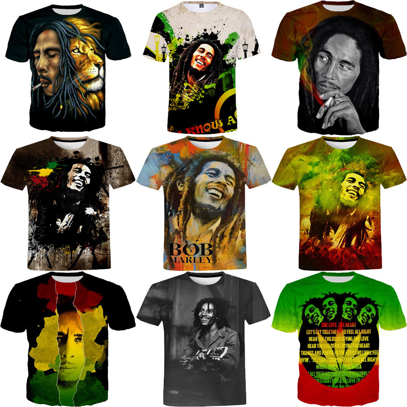Printing T-shirt Men's Digital Printing T-shirt Full Printing Graphic T-shirt Basic Popular Digital Printing