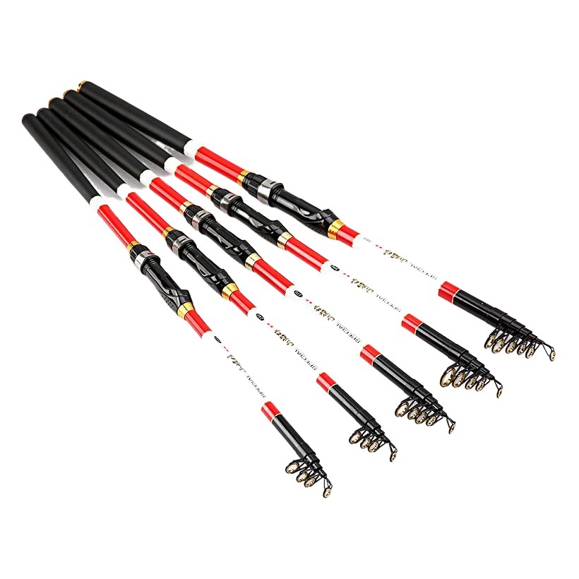 Gran anillo guía suave cola pequeña explosión deslizamiento deriva 2,7 m 3,0 M 3,6 m sección corta de carbono caña de pescar varilla de pesca de roca transfronteriza