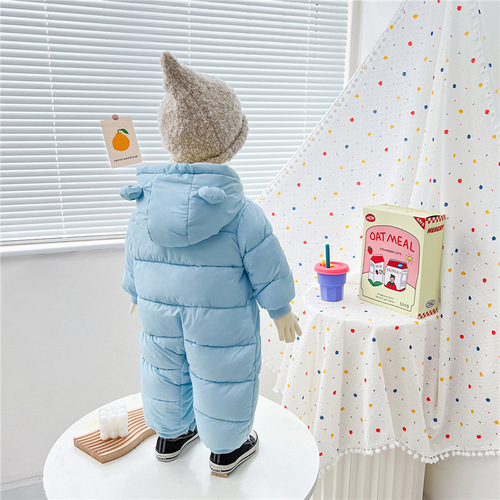 Baby onesie, newborn sleeper, winter padded, thick crawling suit for babies, unisex, cotton romper for toddlers