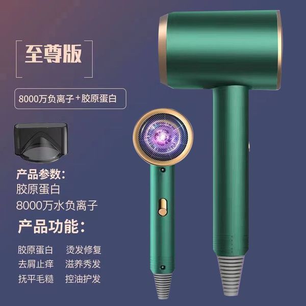 Germany's New Hair Dryer Home Dormitory Student Negative Ion No Injury High Power Cold and Hot Wind Mute Hair Blowing