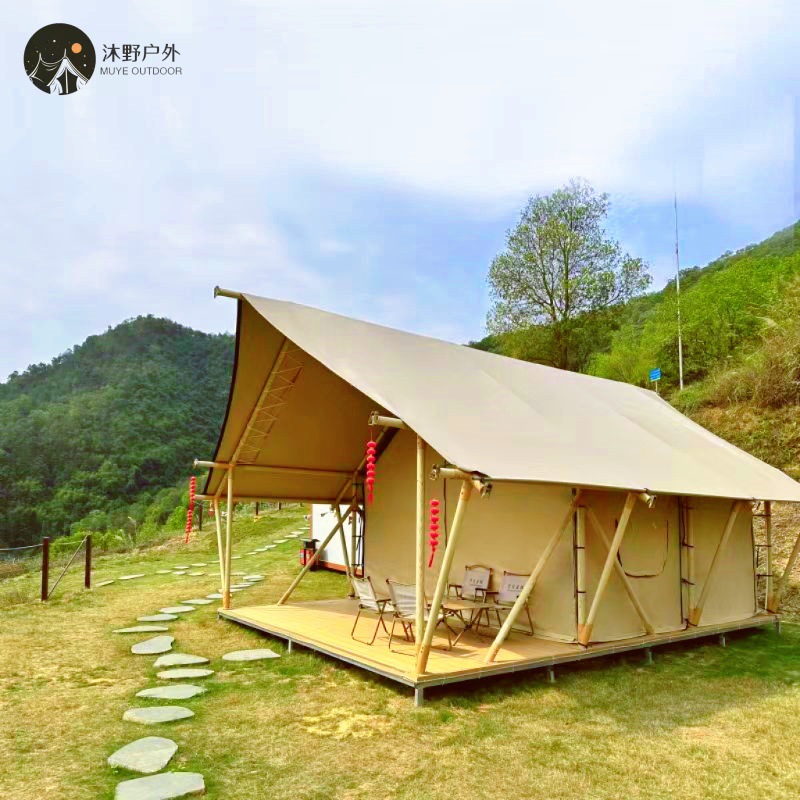 Muye campamento al aire libre tienda de hotel doble lujo ligero pequeña tienda de campamento nómada carpa de techo tienda de campaña red rojo B & B