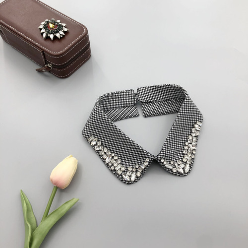 Spring, autumn and winter doll fake collar, Korean style chiffon versatile decorative fake collar for women, matching collar for shirts and jumpsuits