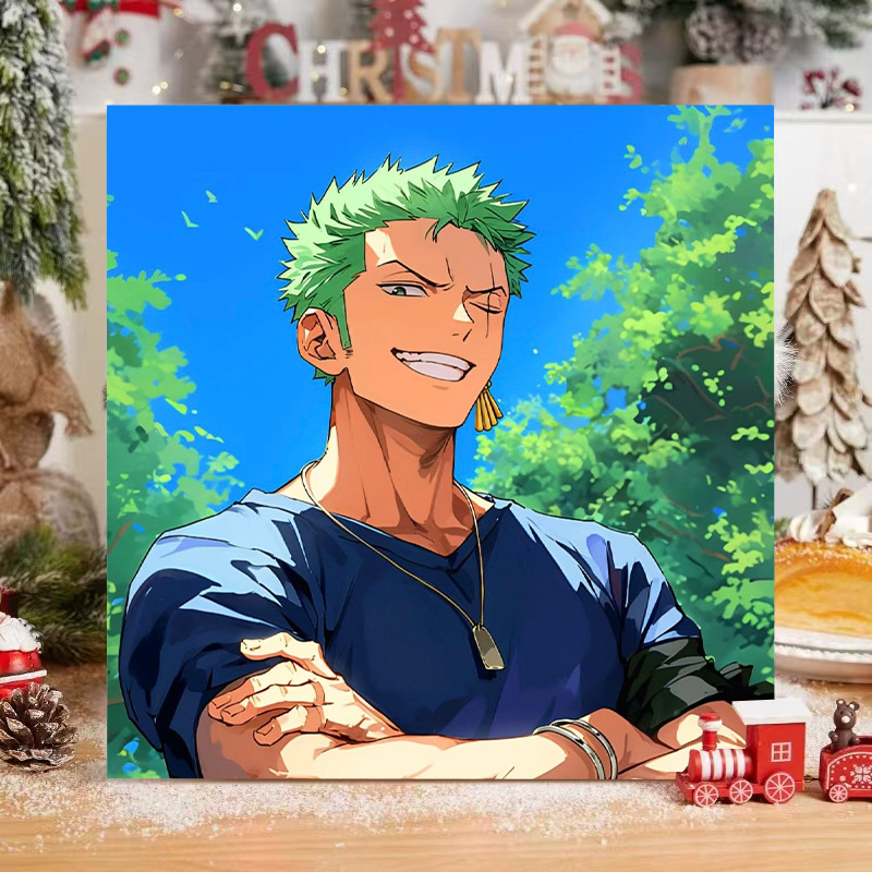 El niño prodigio de Nezha Naohai Diy pintura al óleo digital para colorear a mano Anime Ao Bing Nezha pintura al óleo pintura decorativa