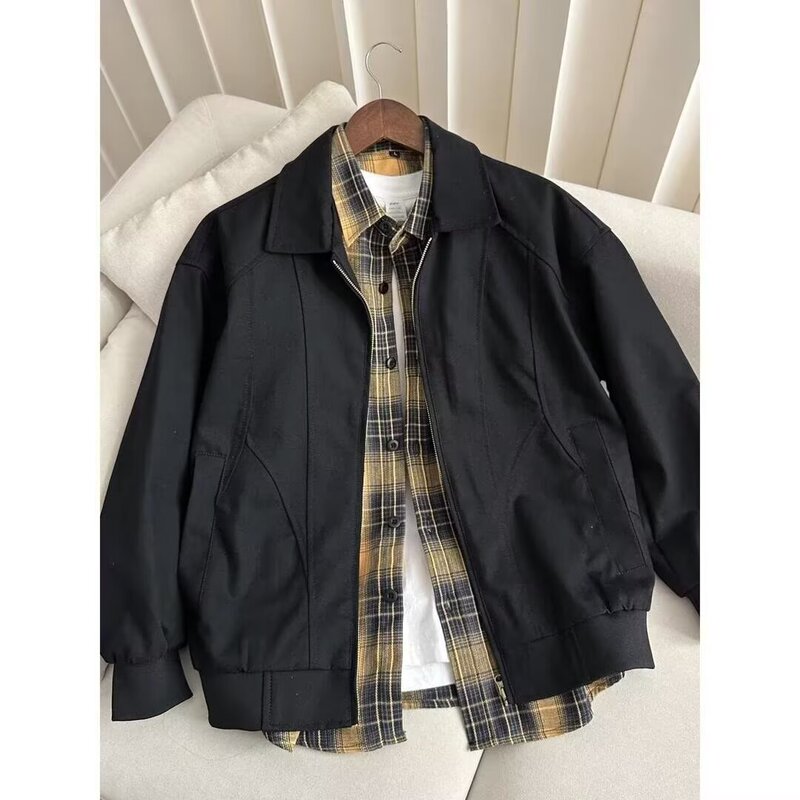 Cleanfit Pilot Jacket Men's Heavy Trendy Functional Jacket Men's Autumn Harrington Design Workwear Trend