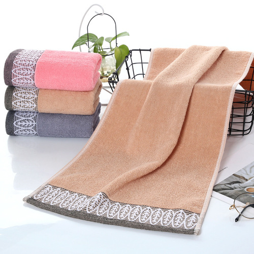 Pure cotton towels for home use thickened absorbent face towels wedding gift shopping mall supermarket embroidery logo manufacturer wholesale