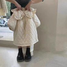 女童秋冬连衣裙2025新款儿童洋气公主裙女宝宝娃娃领长袖冬季裙子