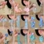 系列小清新蓝色串珠耳钉