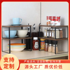 国境を越えた客間整理棚キッチン棚調味料棚木製多目的デスクトップ収納棚キャビネット収納棚