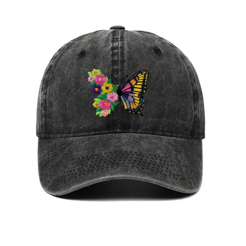 Sombreros de mujer bordado diy hacer bordado creativo casual blando sombrero de boca de pato sombrero protector al aire libre sombrero de sombrero