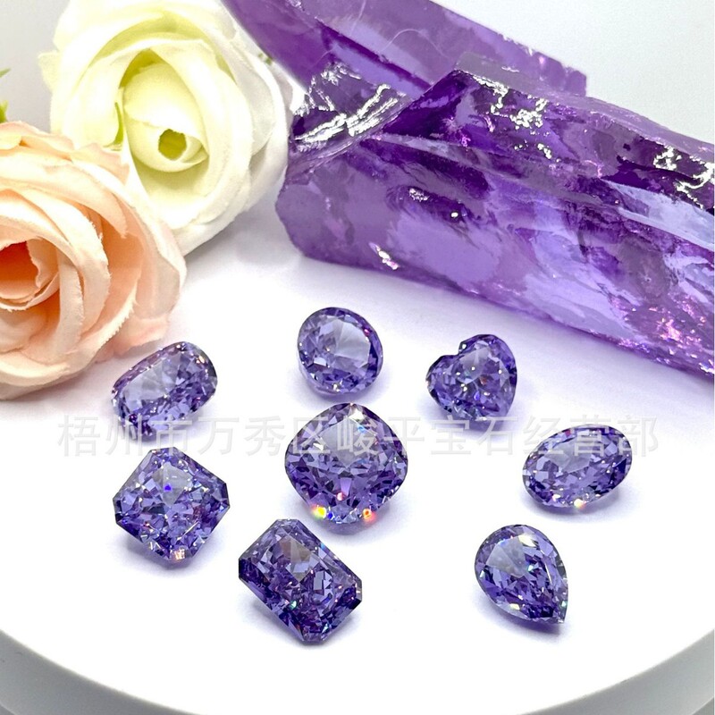 Wuzhou 5A High-Carbon Diamond Ice Flower Loose Stone Cz Diamond Wuzhou Artificial Gemstone Factory Wuzhou 5A High-Carbon Diamond Ice Flower Loose Stone Cz Diamond Wuzhou Artificial Gemstone Factory