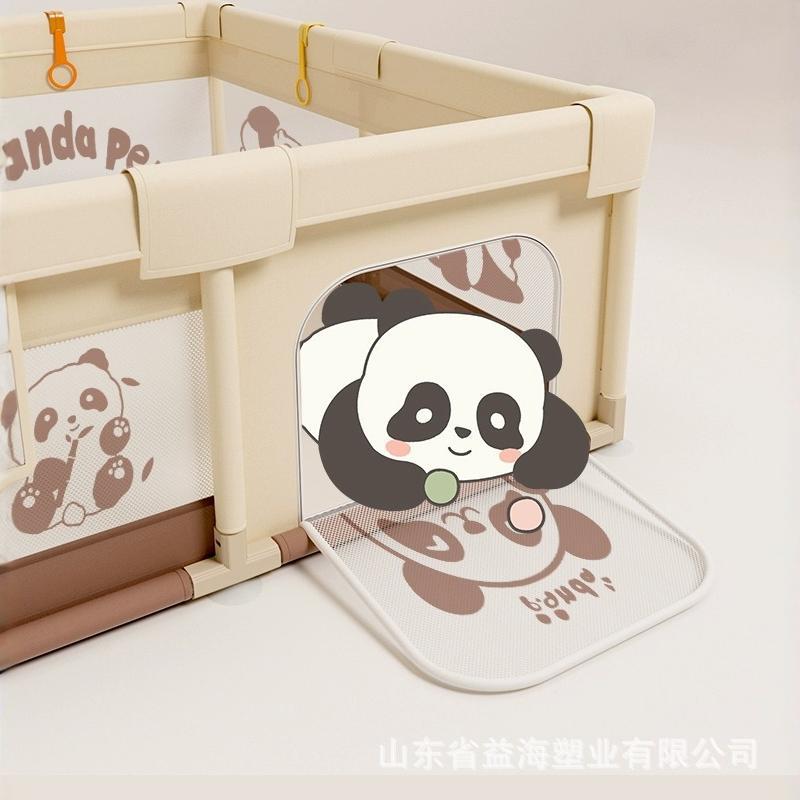 Barrera de juego barrera de protección para bebés sala de estar cojín de rastreo infantil barrera doméstica interior puzzle oso chocolate