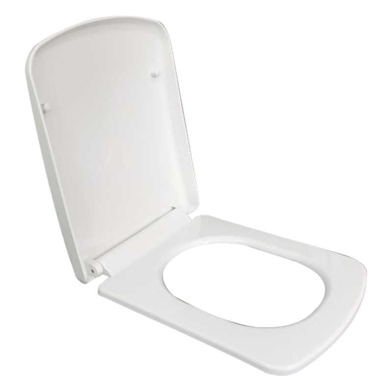 Manufacturer Wholesale Square Double-Button Slow-Down Silent Thickened Material Toilet Cover Household Universal Square Toilet Cover