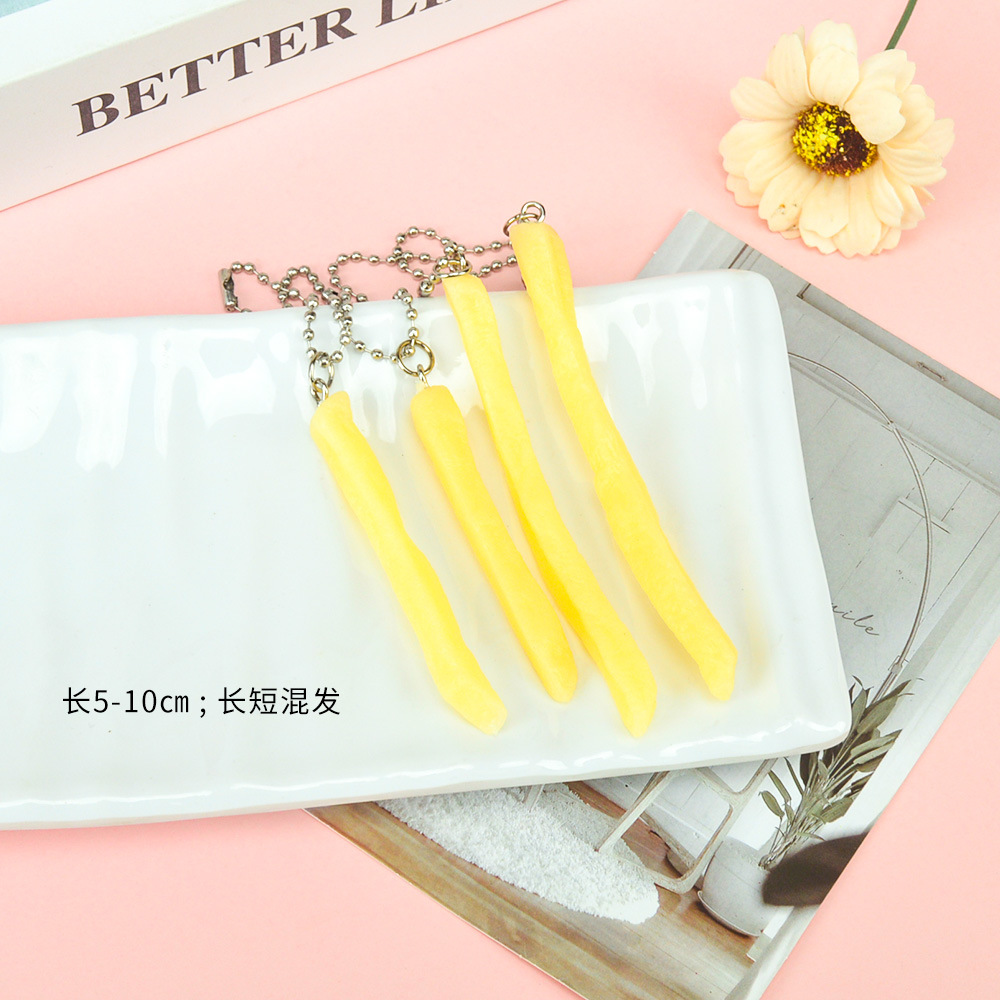 French fry beaded necklace