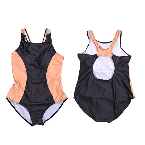 Women's Summer One-Piece Swimsuit with Backless Design, Glossy Finish, Slimming Effect, for Swimming Pools, Professional Competition, and Hot Springs