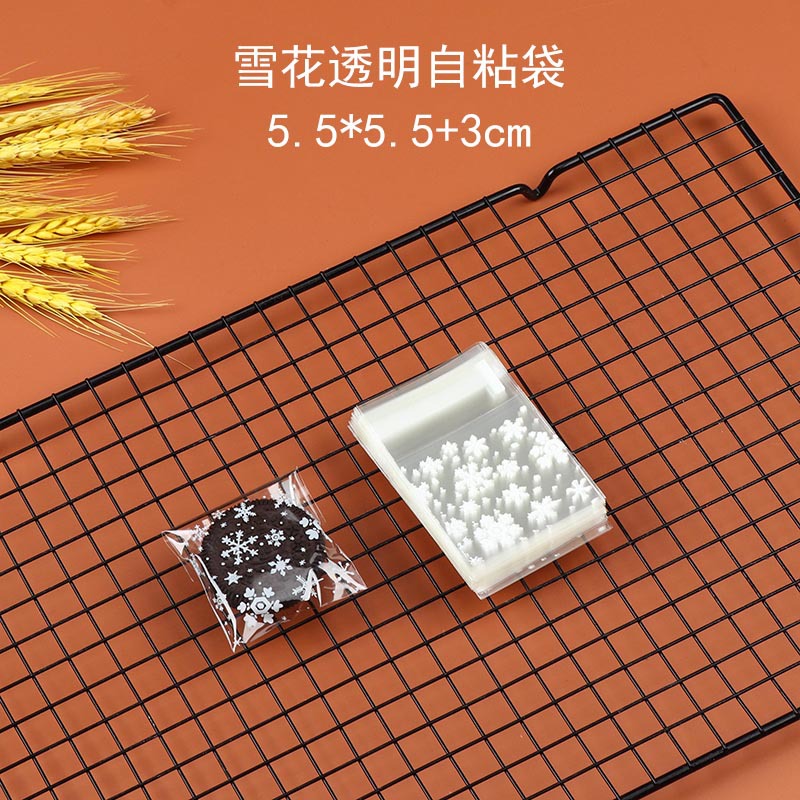 5,5*5,5 + 3 copo de nieve bolsa autoadhesiva/100 piezas por paquete