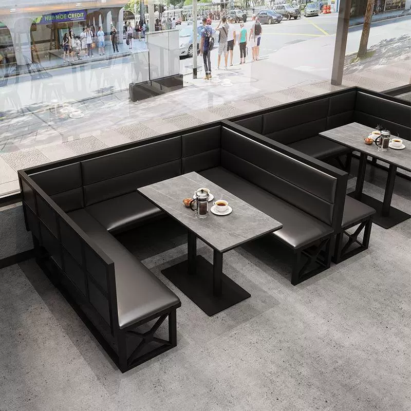 Музыкальный ресторан в индустриальном стиле, бар в ретро-стиле, диван-бокс, бистро, магазин барбекю, кафе, ресторан, комбинация стола и стула