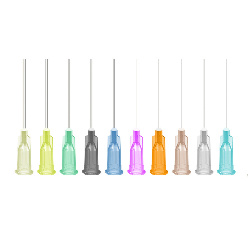 Aguja dispensadora de bayoneta de 25mm aguja de acero de plástico de precisión de una pulgada aguja de dispensación consumibles accesorios boquilla de aguja