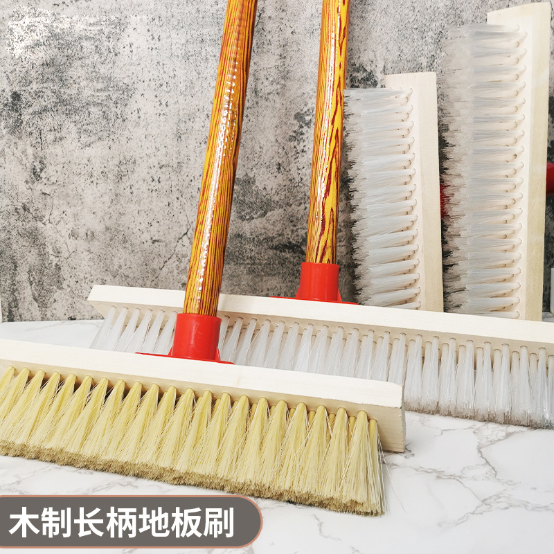 Cleaning Brush for Scrubbing Floors, Bathroom Wall Cleaning, Tile Cleaning, Long-Handled Toilet Brush, No Dead Corners, Bathroom Floor Brush with Steel Wire