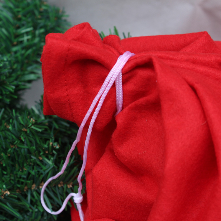 Bolsas de regalo de Navidad, bolsas de paquete, bolsas de manzanas, bolsas de Santa, bolsas de tela no tejida, almacenamiento