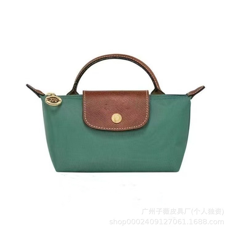 天井バージョン Longxiang ミニ団子バッグ女性のショートハンドルハンドバッグショルダーバッグクロスボディバッグ団子バッグミニナイロンバッグ|undefined