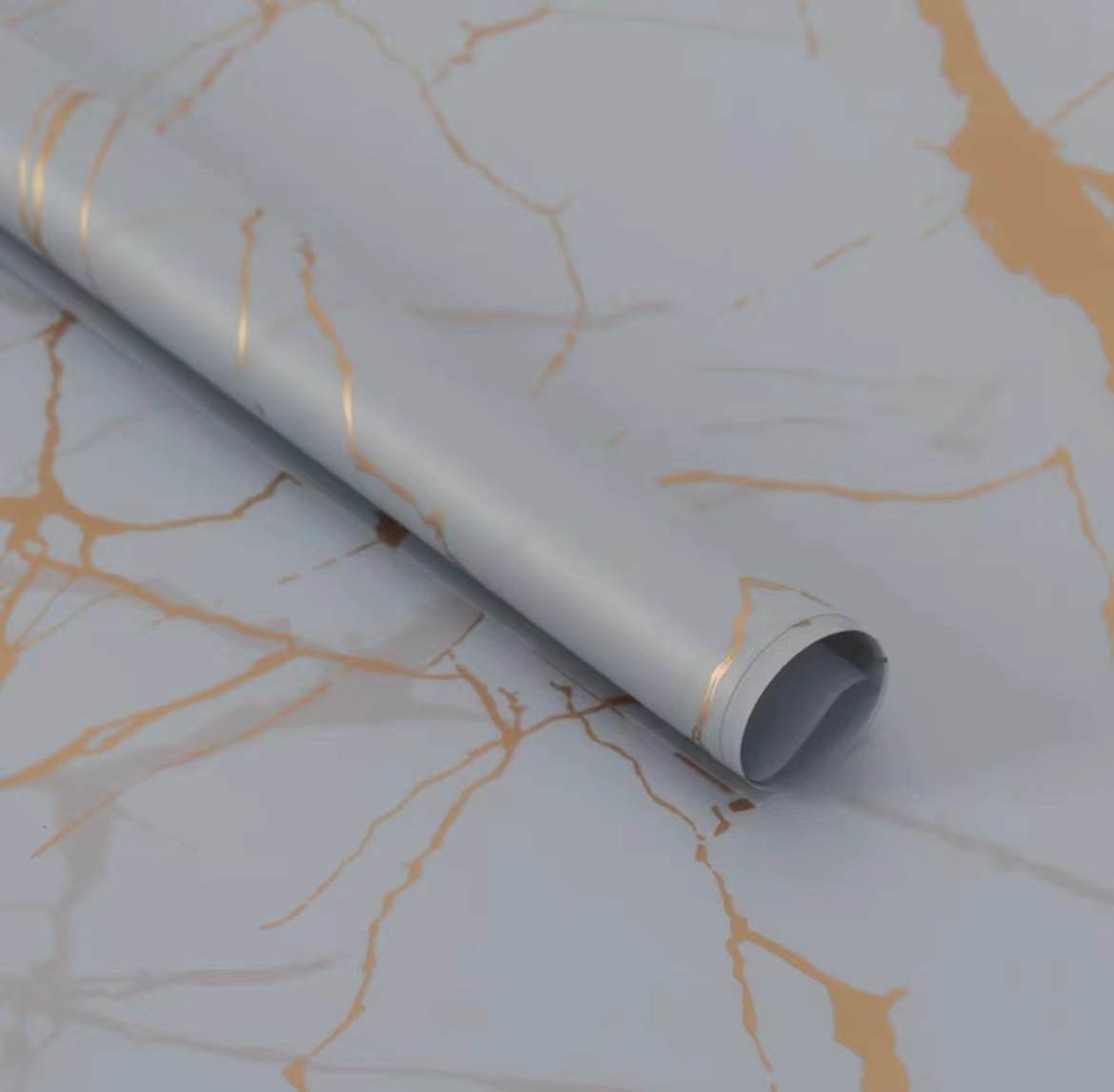Papel de regalo impermeable con diseño de mármol de la marca Lizhiran, papel Nosa para envolver flores, materiales florales para embalaje de regalos.