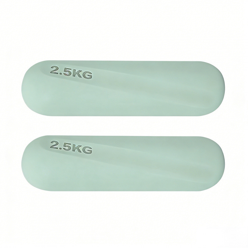 Dumbbell redondo de silicona fijo equipo de fitness yoga pilates entrenamiento de fuerza dumbbell redondo de silicona
