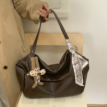 2025秋冬季新款时尚大容量单肩大包欧美风软皮托特包简约休闲女包