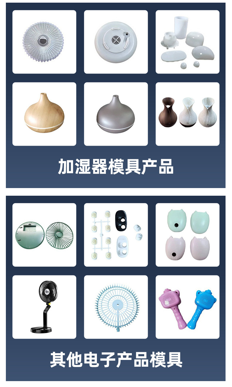 Customized Injection Molding Plastic Mold for Electronic Products, Humidifiers, Small Appliance Housings, Multi-Cavity Automotive Parts Mold