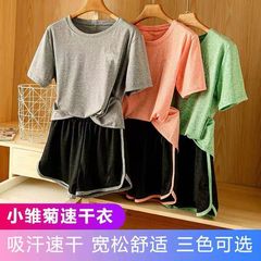 跑步套装女装运动套装女速干衣瑜伽服女套装夏女专业网红晨运动服