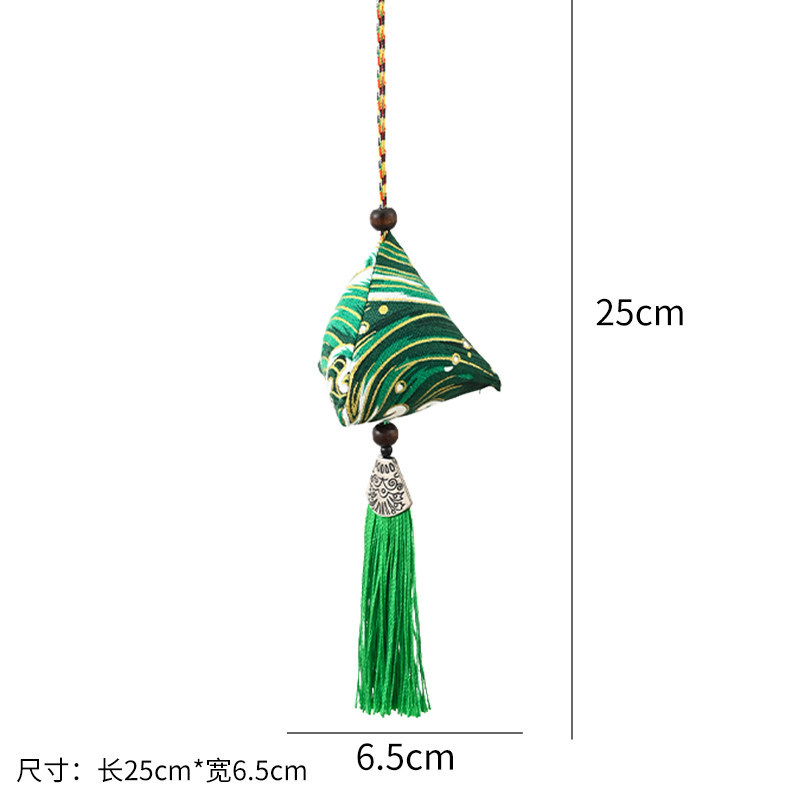 Fiesta del Dragón accesorios colgantes colgantes hechos a mano DIY material linterna de bambú cuerdas coloridas bolsas de incienso perfumadas escoba y coleta
