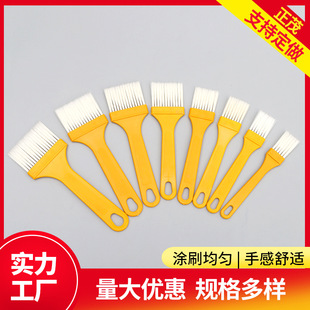Mixed silk plastic thin handle board brush painting brush paint barbecue brush Oil Brush sauce planting brush thin handle board brush manufacturers