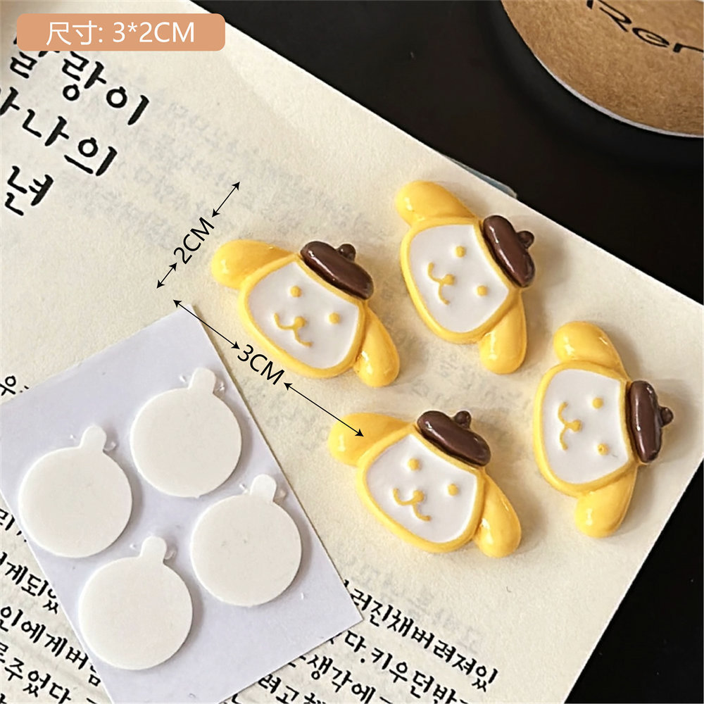 Hecho a mano DIY dibujos animados lindo PVC pegamento flexible parche pegatinas decorativas creativo teléfono móvil Shell pegatinas bolsa pegatinas horquilla accesorios lindo