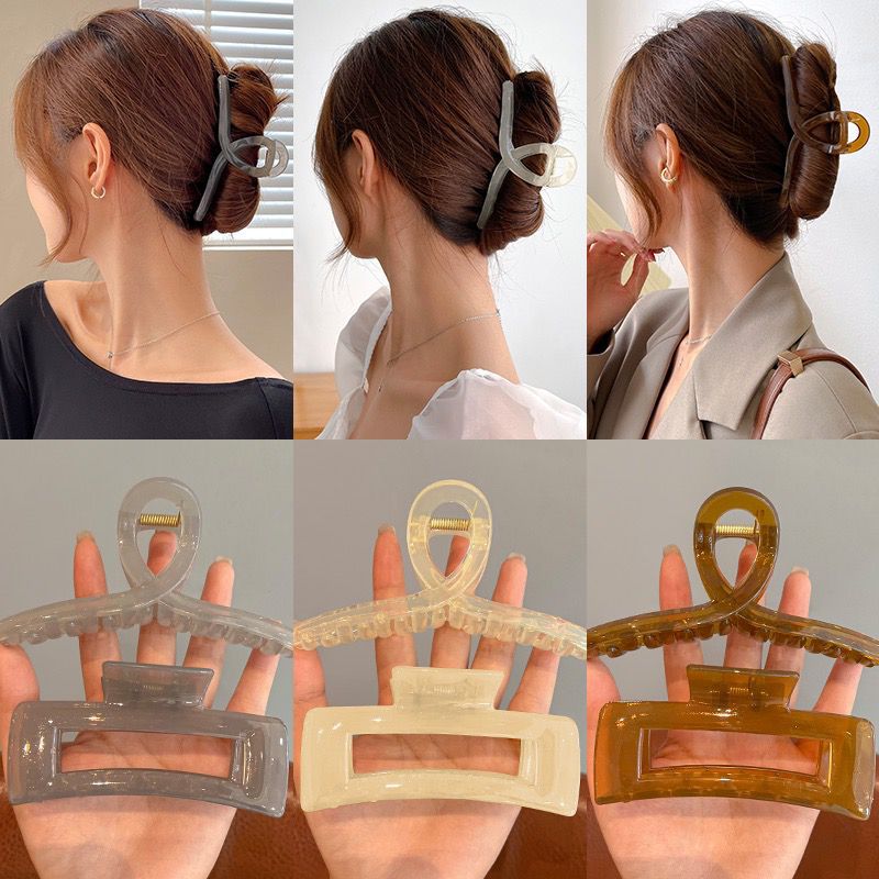 Acrylic Hair Clip with Elegant and Refined Style for Women, Large Shark Clips for Back of Head, Hair Accessories