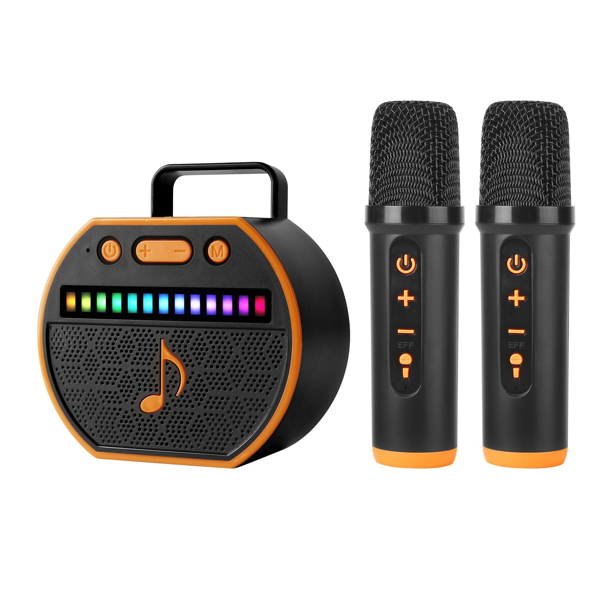Black orange + dual microphones
