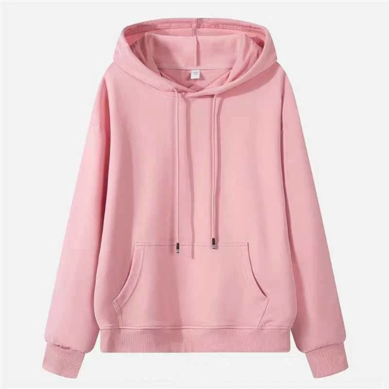 Прозрачный склад, чистая осенняя уменьшающая возраст свободная хлопковая толстовка с капюшоном, простой короткий женский топ с капюшоном
