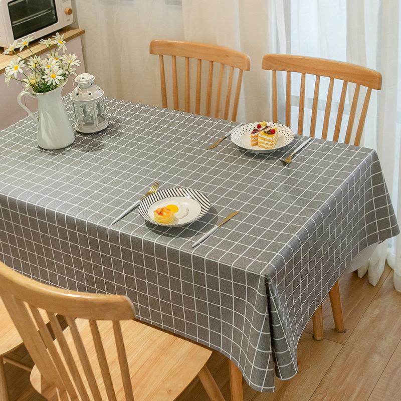 Topa de comedor de PVC sin lavado a prueba de agua a prueba de aceite mesas de té rectangulares esteras de escritorio de estudiantes gabinete de televisión tela de escritorio