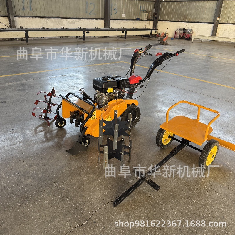 新型除草松土一体机 出口乘坐式旋地碎草机 四驱多功能除草机