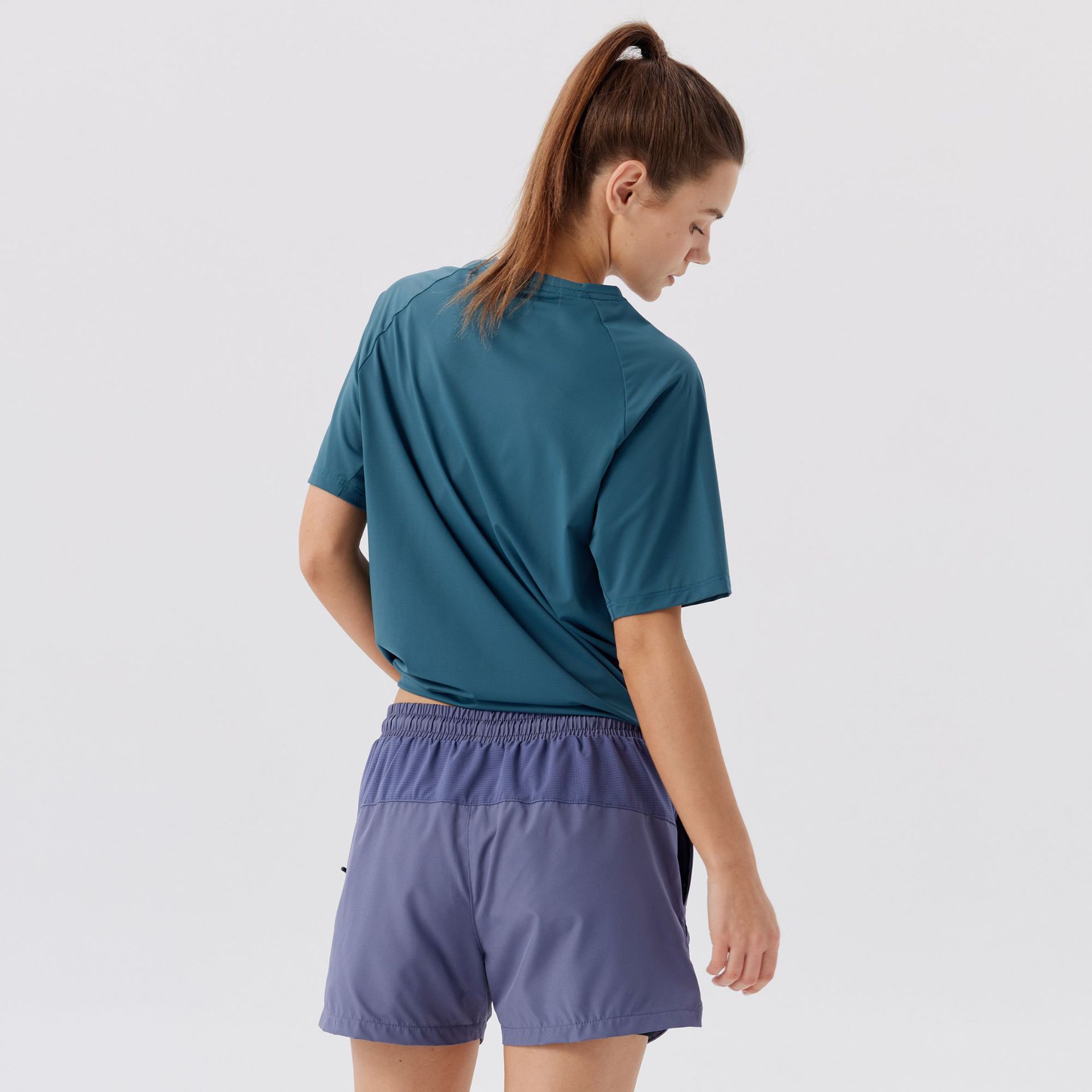 Pantalones cortos de correr de maratón para hombres correa de tres puntos para revestimiento de pantalones de doble capa de ropa deportiva al aire libre pantalones rápidos